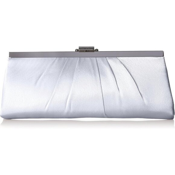 ❤️Blaire Women's Satin Frame Clutch Bag Purse with Shoulder Chain Included - Picture 1 of 6
